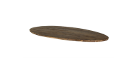 HSM Collection Tafelblad ovaal - 180x100 cm - vintage - teak