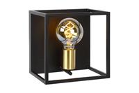 Lucide wandlamp Ruben - zwart - 22x18x22 cm