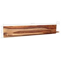 vidaXL Wandregale 2 Stk. 169 x 26 x 20 cm Massivholz Braun