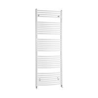 sapho Handdoekradiator  Aqualine Radiators Gebogen 170x75 cm Wit 