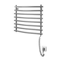 Elektrische Handdoekradiator  Aqualine Gebogen 46.5x50 cm Zilver 