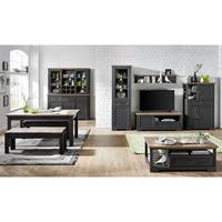 Innostyle Vitrine Jasmin (1 Sideboard und 1 Aufsatzvitrine)