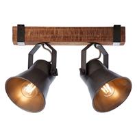 Brilliant Leuchten Plow Spotbalken 2flg schwarz stahl