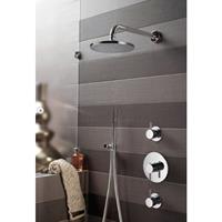 Hotbath Buddy inbouw douche set met 2 stopkranen IBS1 chroom