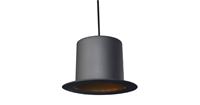 Groenovatie Vintage Hoge Hoed Hanglamp Zwart Goud Ø25cm