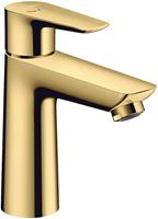 Hansgrohe Talis E wastafelkraan met clickwaste polished gold optic