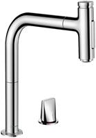 hansgrohe Küchenarmatur »M71« M7120-H200 2-Loch Einhebel-Küchenmischer mit Ausziehbrause Chrom