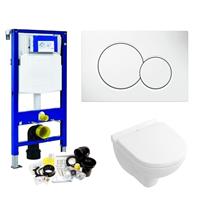 Geberit UP320 Toiletset set47 Villeroy & Boch O.Novo Compact Met Sigma drukplaat