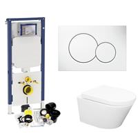 Geberit Sigma 8 (UP720) Toiletset set24 Wiesbaden Vesta Rimless 52cm Met Sigma Drukplaat