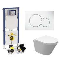 Geberit Sigma 8 (UP720) Toiletset set18 Wiesbaden Vesta Junior Rimless 47cm Met Sigma Drukplaat