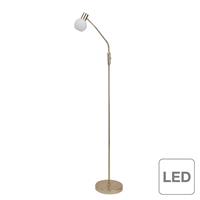 Brilliant Leuchten Philo LED Standleuchte 1flg messing gebürstet/weiß