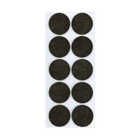 Furniture Legs Europe Bruine viltschijf rond diameter 4,5 cm (10 stuks)