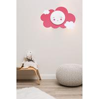 Elobra LED-Wandleuchte Bildwolke Starlight Smile, rosa