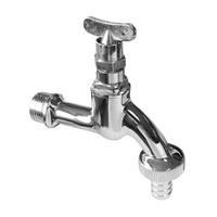 Go by Van Marcke Dubbele Buitendienstkraan  Zonder Sleutel Chroom 