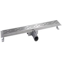 Boss & Wessing BWS Douchegoot RVS Met Flens 50 cm Uitneembaar Sifon Standaard Rooster