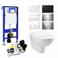 geberit Up320 Toiletset 03 Megasplash Basic Smart Met Bril En Drukplaat - Standaard Sigma 01 - Wit - 115770115