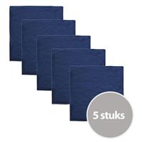 The One Towelling The One Gastendoek Voordeelpakket 450 gram 30x30 cm Navy (5 stuks)