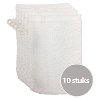 The One Voordeelpakket Washandjes Wit - 10 stuks