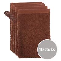 The One Towelling The One Voordeelpakket Washandjes Bruin - 10 stuks