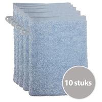 The One Towelling The One Voordeelpakket Washandjes Lichtblauw - 10 stuks