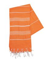 The One Towelling Hamamdoek Oranje/Wit