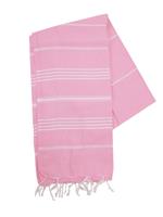 Hamamdoek Pink/Wit