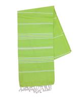 Hamamdoek Lime/Wit