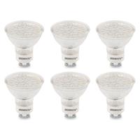 GU10 LED Spot SMD 3W Warm Wit Dimbaar 6-Pack .