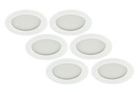 LED Inbouwspot 3W, Wit, Rond, Waterdicht IP65, Badkamer, 6-Pack