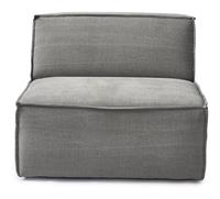 Rivièra Maison Modulaire BankThe Jagger' Center 95cm, Cotton, kleur Grey