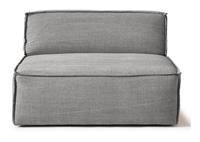 Rivièra Maison Modulaire BankThe Jagger' Center 125cm, Cotton, kleur Grey
