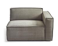 Rivièra Maison Modulaire BankThe Jagger' Corner Arm Rechts, Cotton, kleur Stone