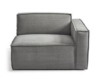 Rivièra Maison Modulaire BankThe Jagger' Corner Arm Rechts, Cotton, kleur Grey