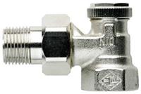 Heimeier voetventiel 1/2" haaks