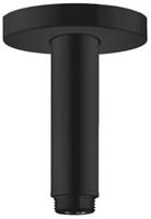 Decken-Anschlussstück S DN15 100mm mattschwarz, 27393670 - Hansgrohe