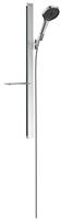 hansgrohe Brausenset Rainfinity 130 3jet Unica E 900mm chrom mit Seifenschale-"41062879"