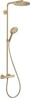 Hansgrohe Raindance Select showerpipe met thermostaat 24cm powderrain brushed bronze