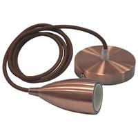 BES LED LED Hanglamp - Edysa - Industrieel - Rond - Mat Koper Aluminium - E27