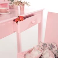 roba Kinder-Schminktisch mit Hocker  Rosa