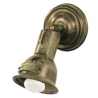 Moretti Zwenkbare wandlamp Spotisland, oud messing