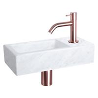 Differnz Fonteinset Helios Marmer Gebogen Kraan Rood Koper