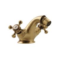 Sapho Bidetmengkraan  Antea 2-knop Gebogen 7.2 cm Brons (incl. clickwaste)