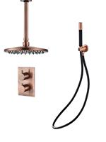 saniclear Copper Pro inbouw regendouche met plafondarm en 30cm hoofddouche