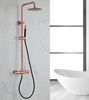 saniclear Copper Pro opbouw regendouche 20cm hoofddouche zwart koper