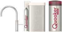 Quooker Fusion Round Chroom met COMBI boiler en CUBE reservoir 5-in-1 kraan