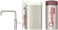 Quooker Fusion Square RVS met COMBI+ boiler en CUBE reservoir 5-in-1 kraan