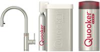 Quooker Flex RVS met COMBI boiler en CUBE reservoir 5-in-1 kraan