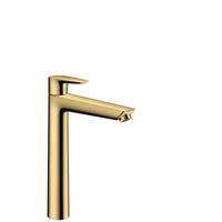 Hansgrohe Talis E wastafelkraan met clickwaste polished gold optic