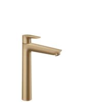 Hansgrohe Talis E wastafelkraan met clickwaste brushed bronze