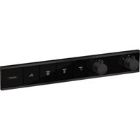 Hansgrohe Thermostat Unterputz RainSelect Fertigset 4 Verbraucher mattschwarz, 15382670